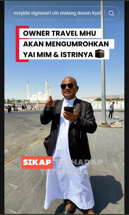 owner travel yang beri umroh gratis buat Yai Mim dan tetangganya.